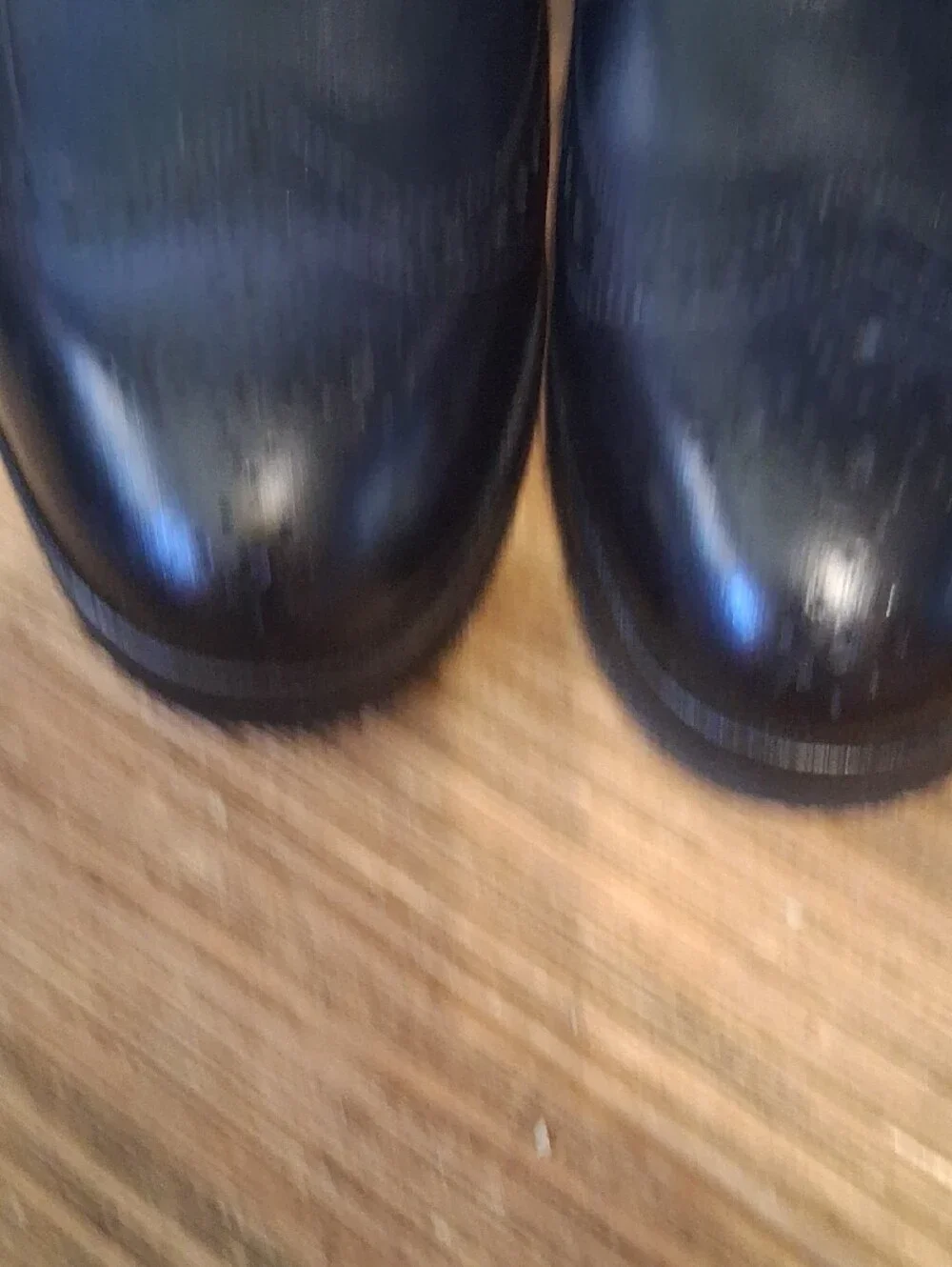 Classic Black Leather Wingtip Derby Shoes
